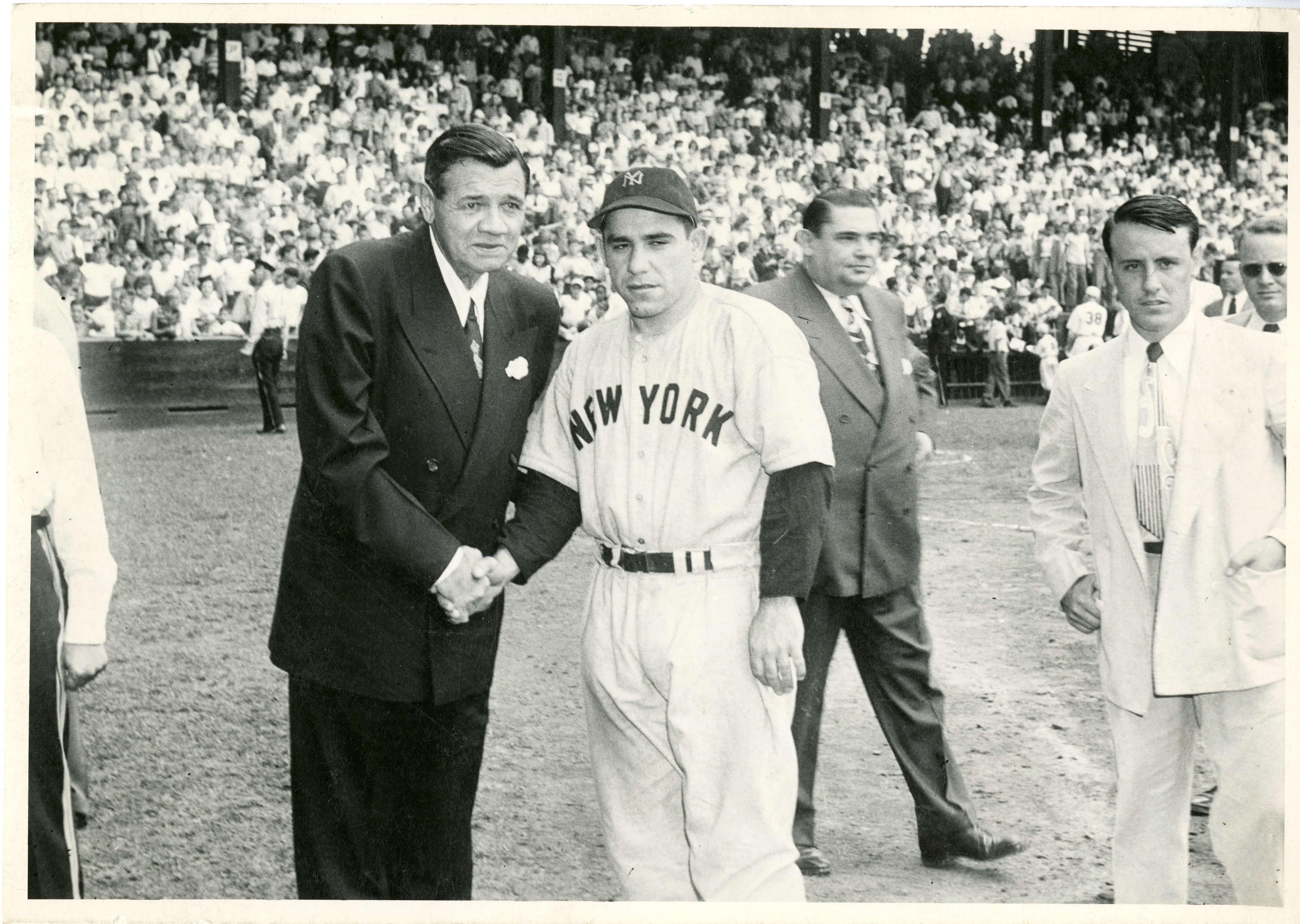 Historical - Photograph - Babe Ruth _ Yogi Berra June 1948
